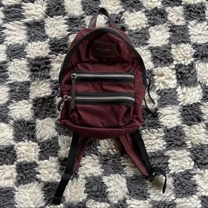 Marc Jacob’s maroon burgundy mini backpack
